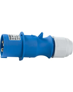 Netstekker CEE 3/16 230V Blauw