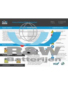 Instructiebord laadstation, A2 formaat (59,4x42,0 cm)