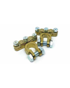 Poolklem dubbel messing (positief)